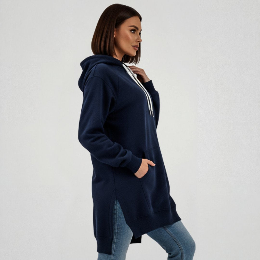 Vestido tipo sudadera oversize
