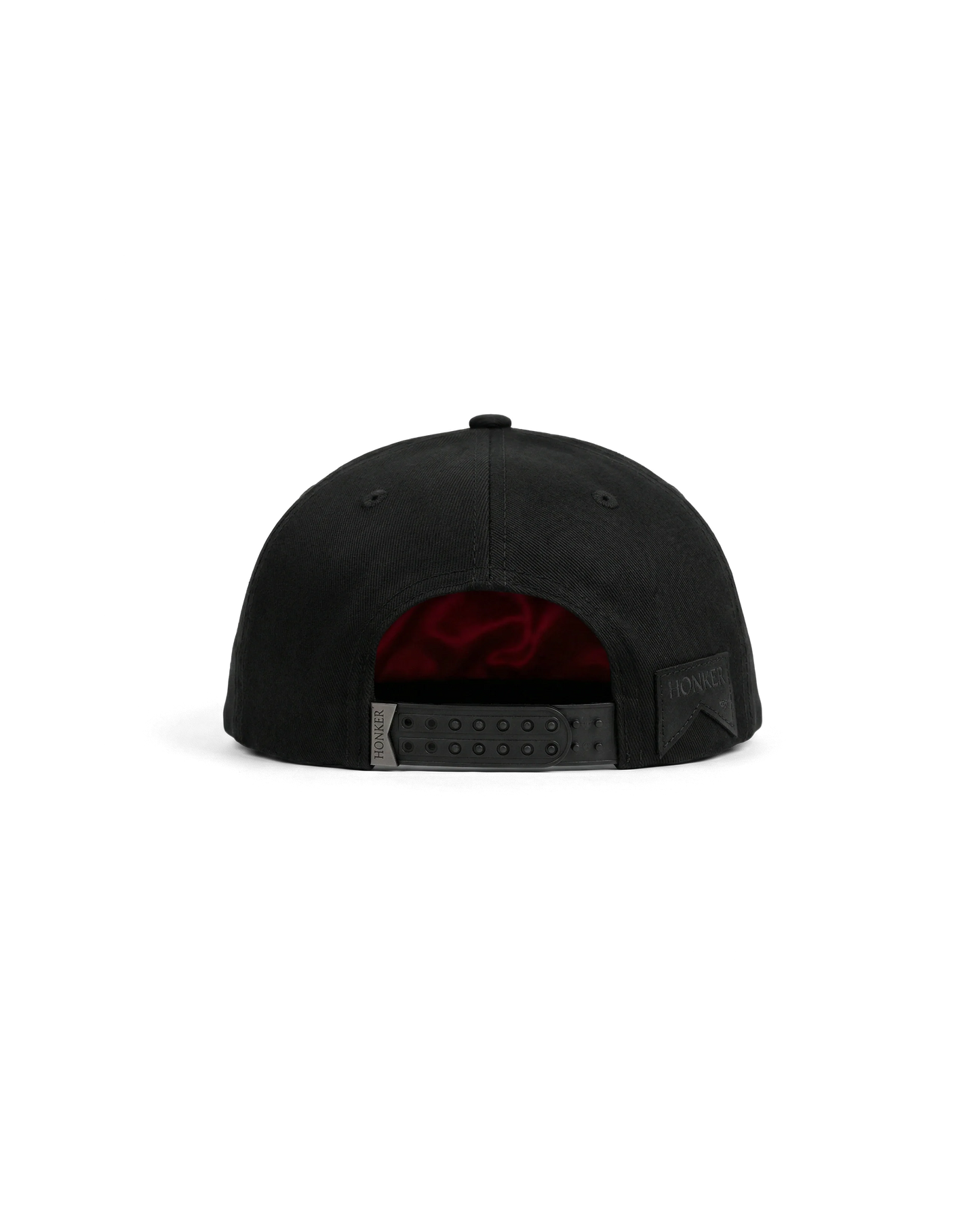 Gorra Honker Club LA, negra con logotipo rojo