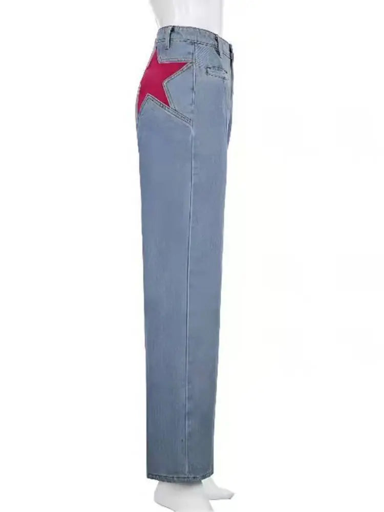 Jeans Acampanados de Tiro Medio Estilo Retro