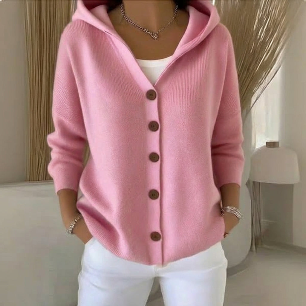 Mila | Soft Hooded Knit Cardigan