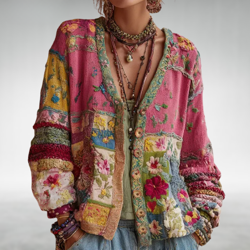 Cárdigan de punto estilo boho |Milla
