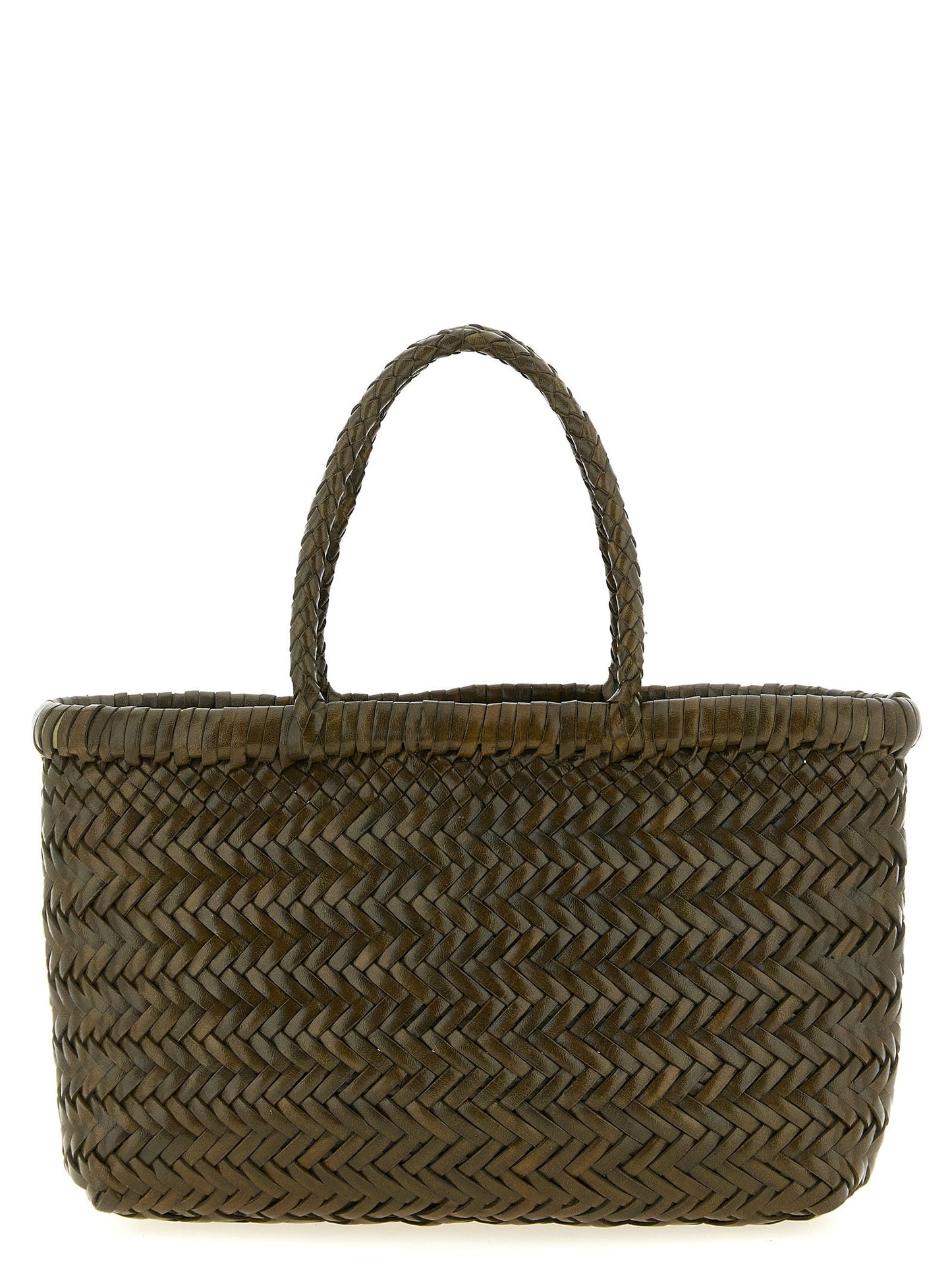 Bolso de mano plano verde