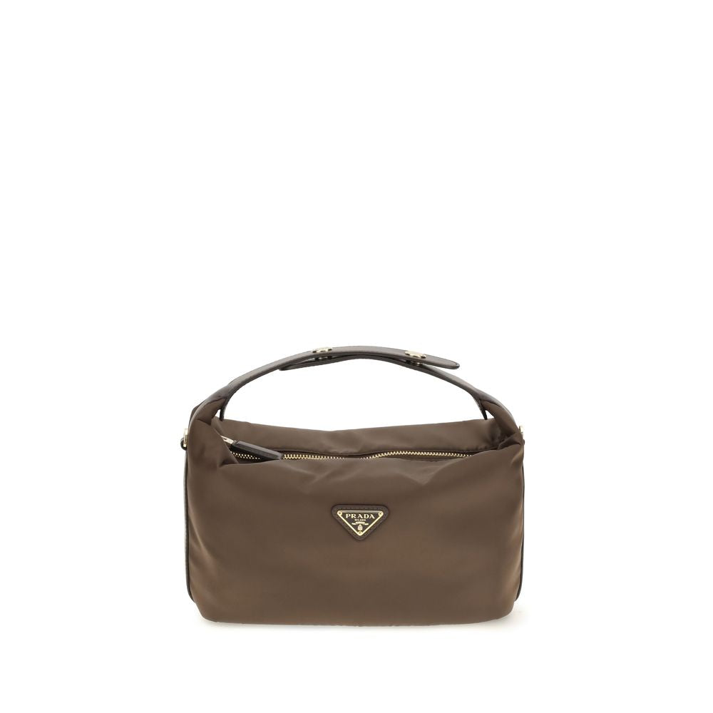 Bolso de mano mini Prada Chérie marrón