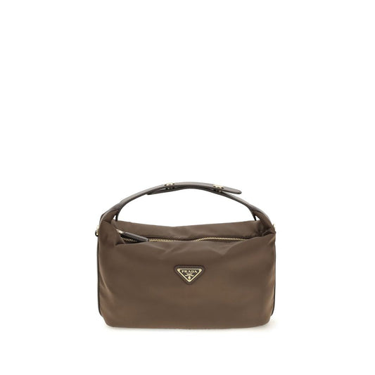Bolso de mano mini Prada Chérie marrón