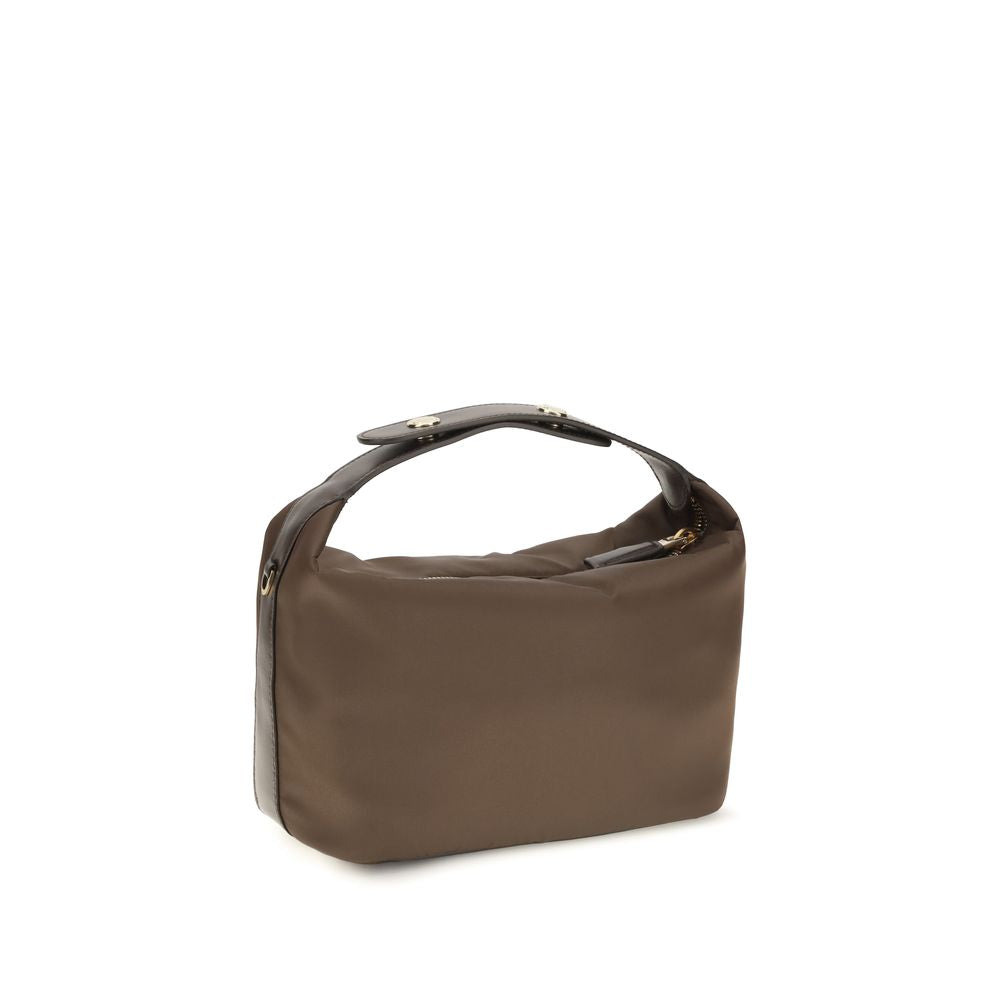 Bolso de mano mini Prada Chérie marrón