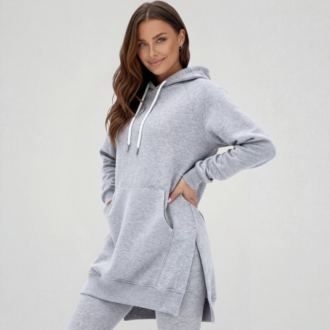 Vestido tipo sudadera oversize