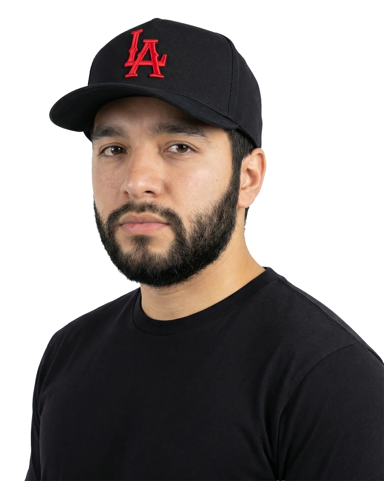 Gorra Honker Club LA, negra con logotipo rojo