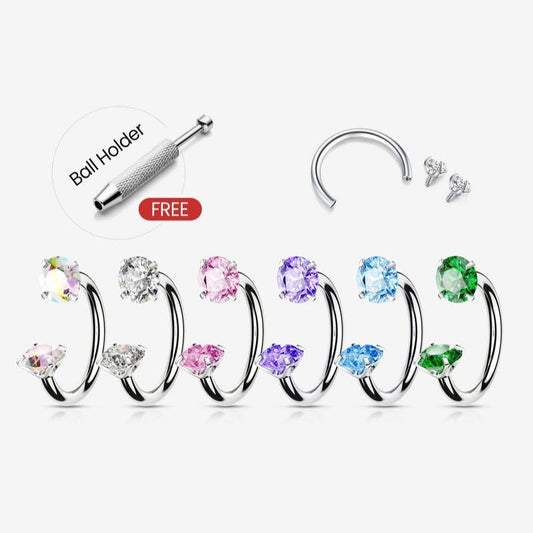 Noir Horseshoe Ring