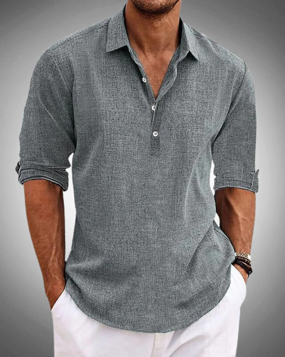 Camisa casual de lino de verano FIRENZE
