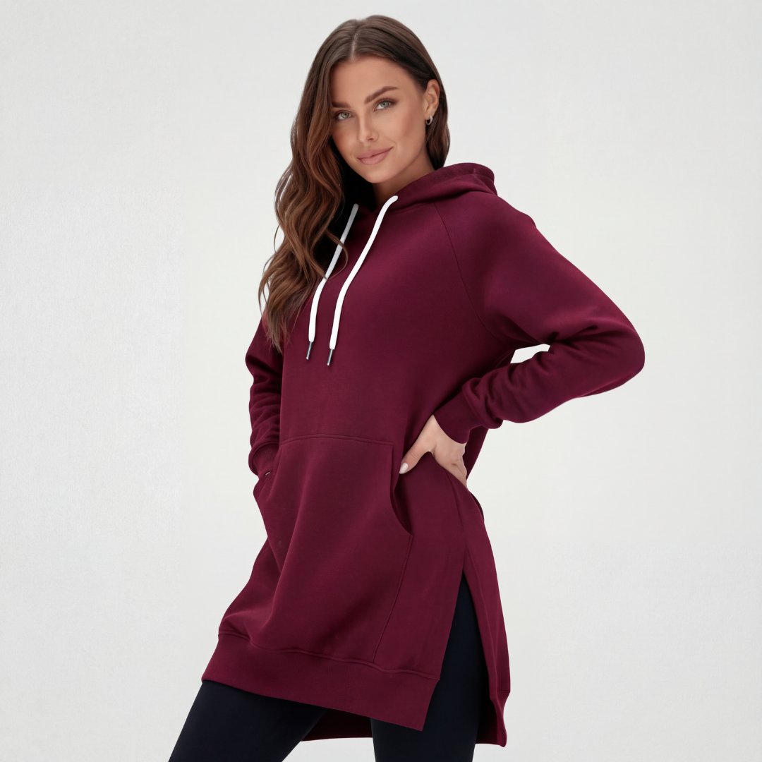 Vestido tipo sudadera oversize