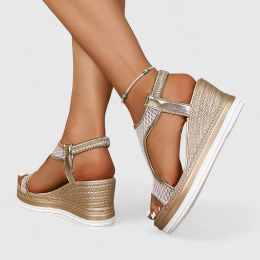 Orthopedic wedge sandals
