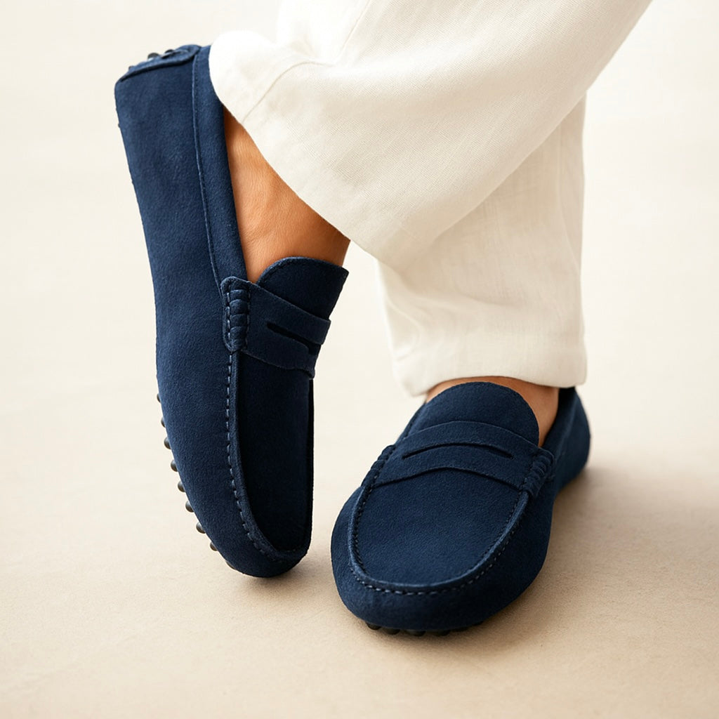 Mocasines náuticos de ante