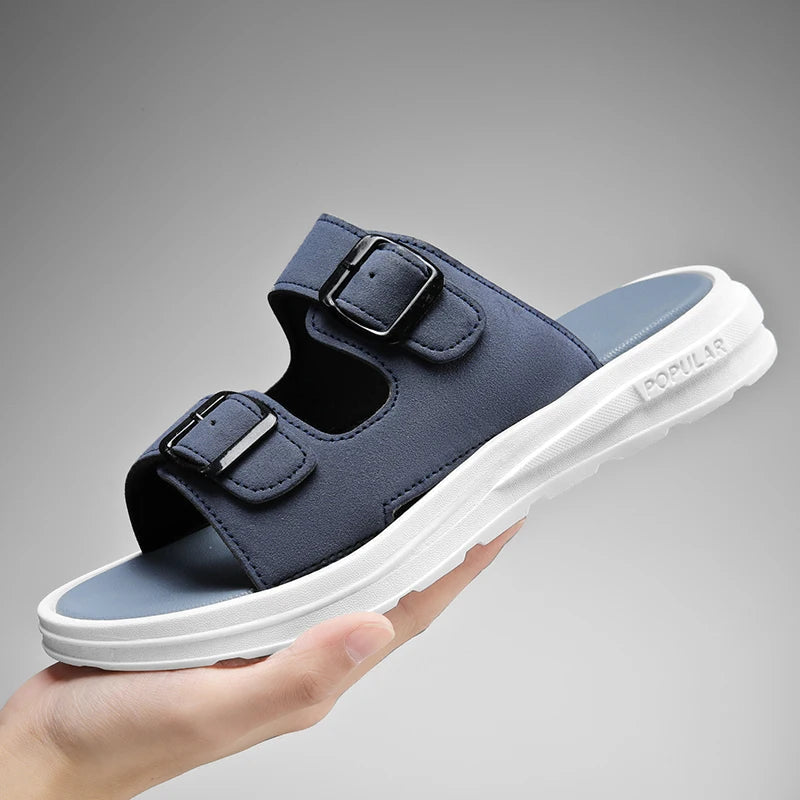 Sandalias de cuero, hombre