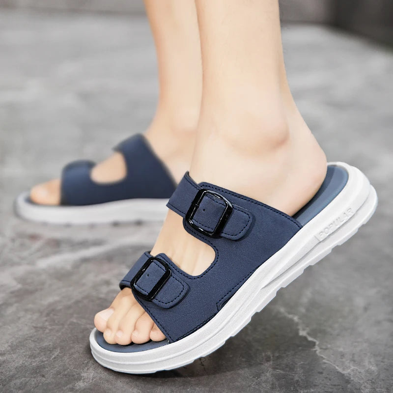Sandalias de cuero, hombre