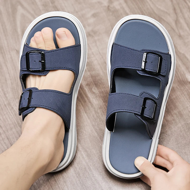 Sandalias de cuero, hombre