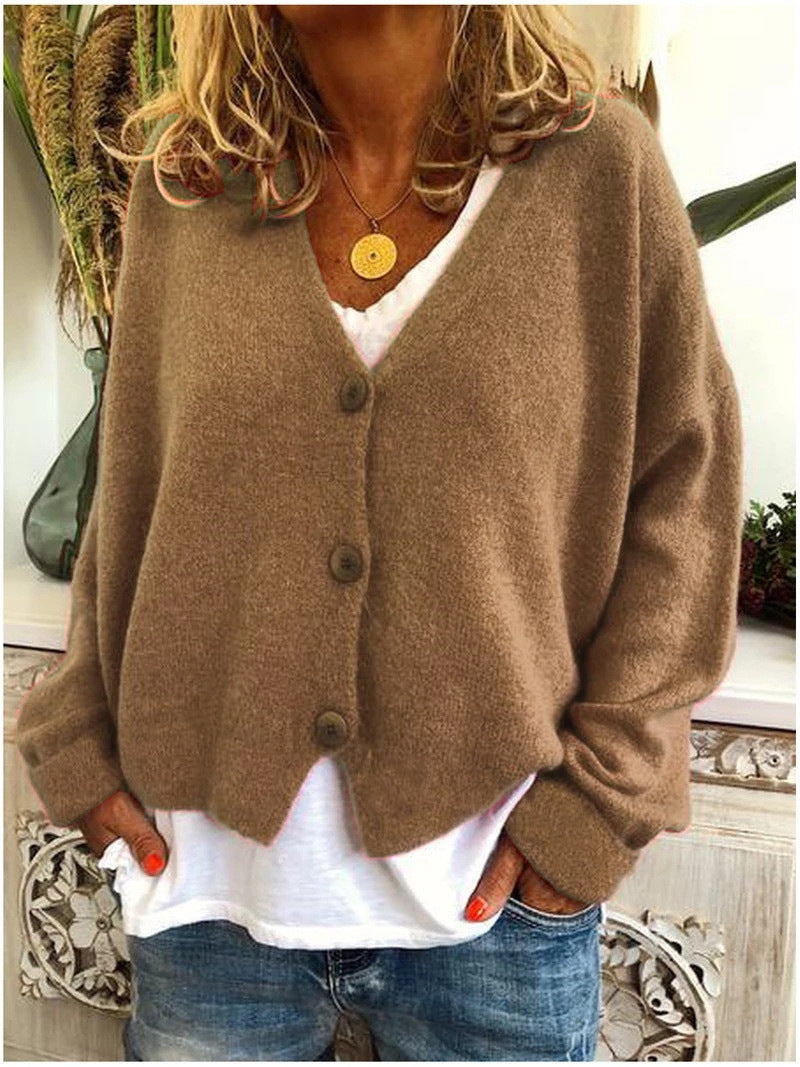 Aurelia | Women's V-Neck Button-Front Cardigan