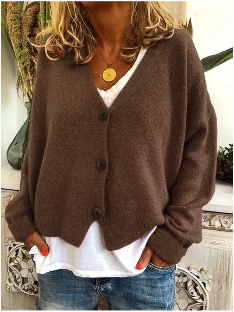 Aurelia | Women's V-Neck Button-Front Cardigan