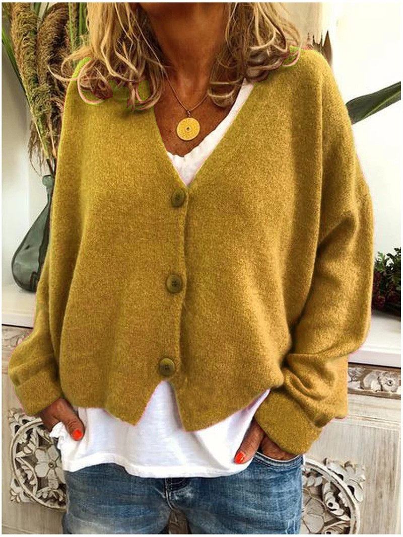 Aurelia | Women's V-Neck Button-Front Cardigan
