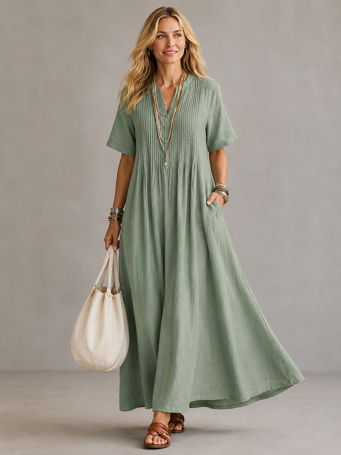 Vestido plisado