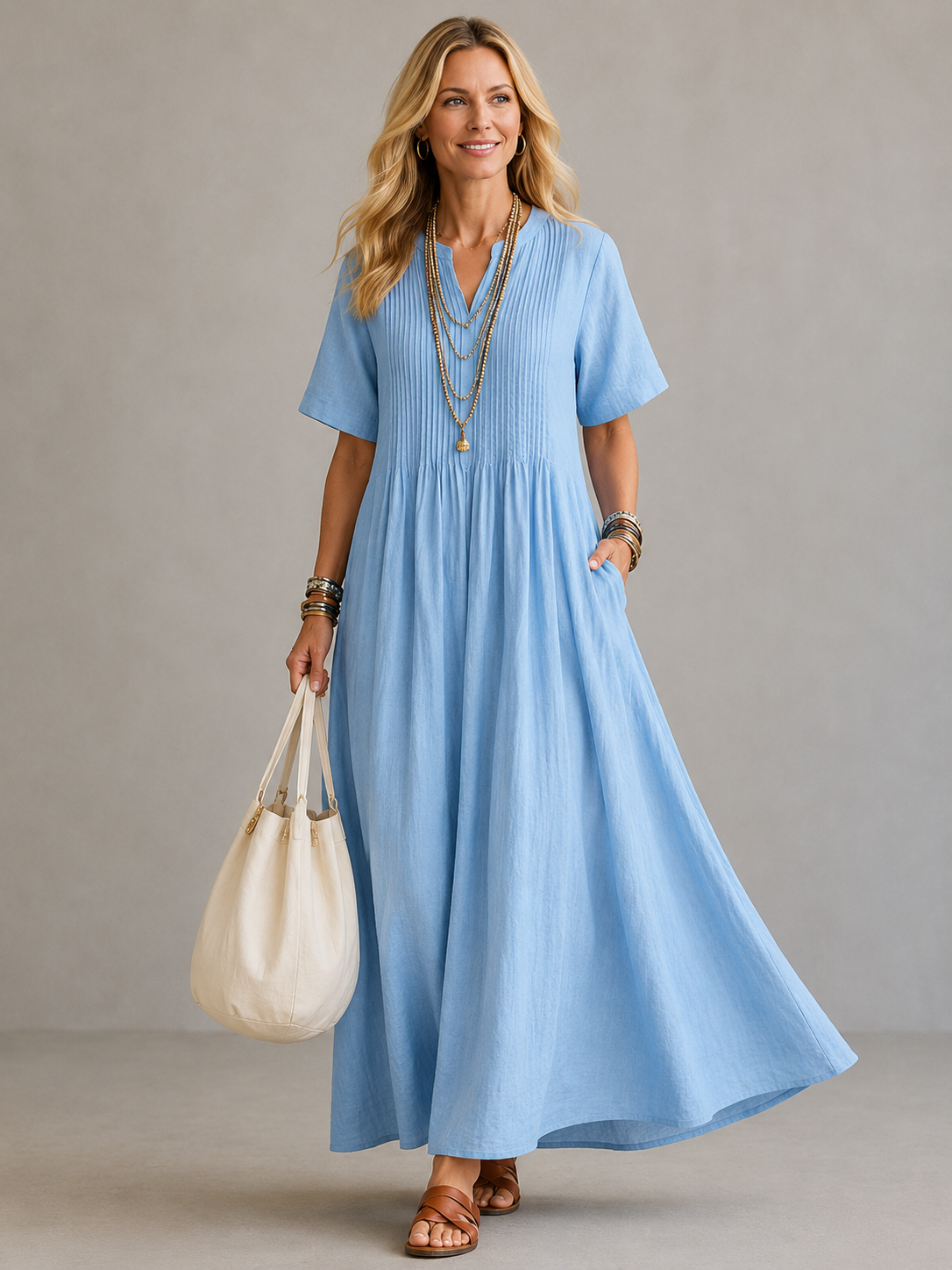 Vestido plisado