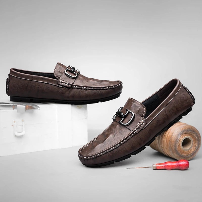 Mocasines de piel auténtica Dasio