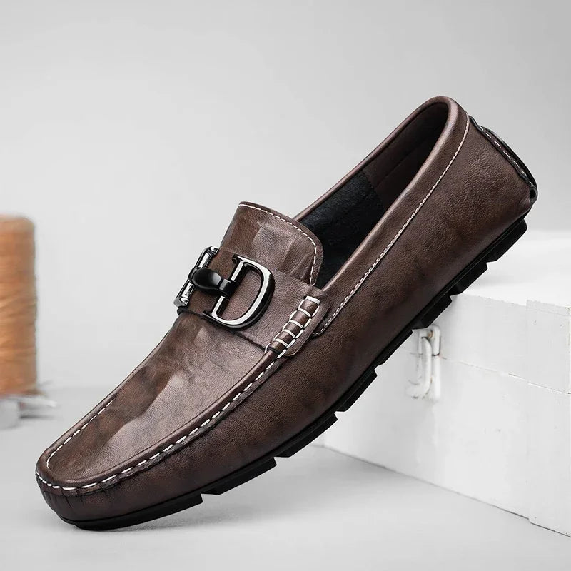 Mocasines de piel auténtica Dasio