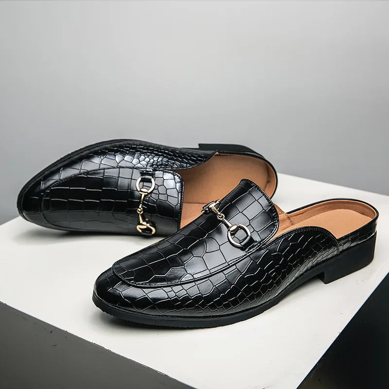 Mules de piel auténtica