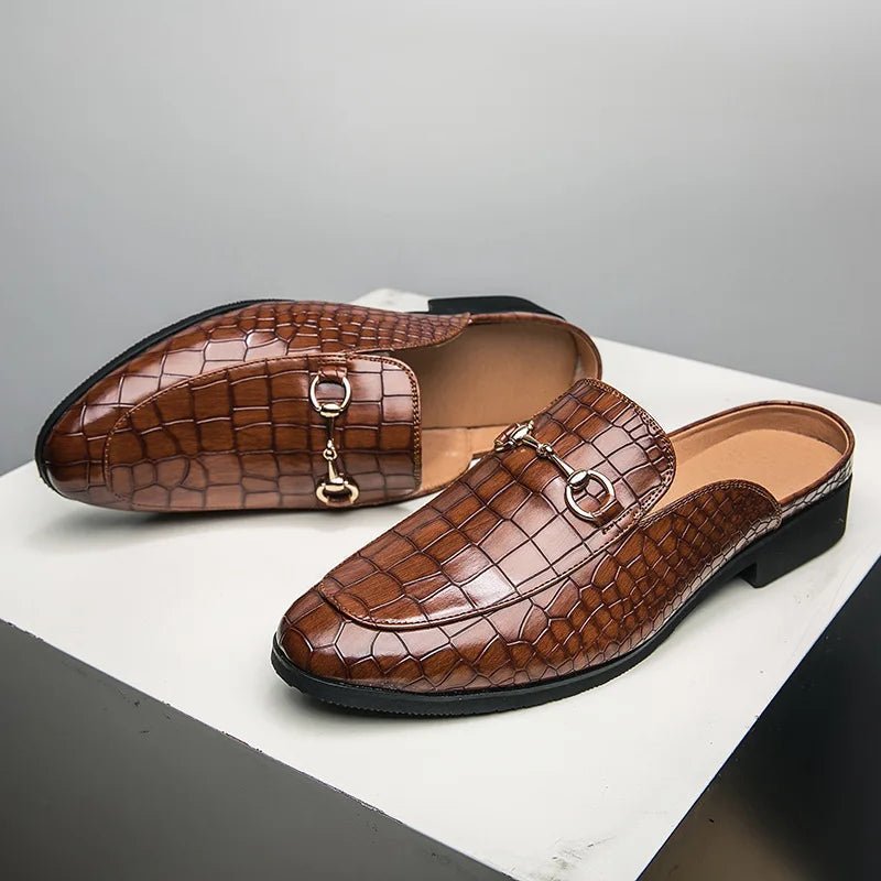 Mules de piel auténtica