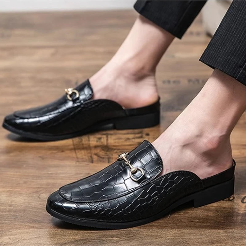 Mules de piel auténtica