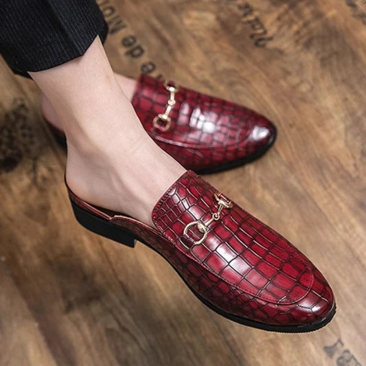 Genuine leather mules