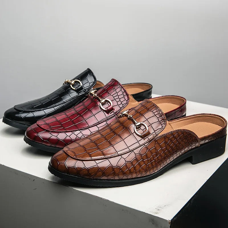 Mules de piel auténtica