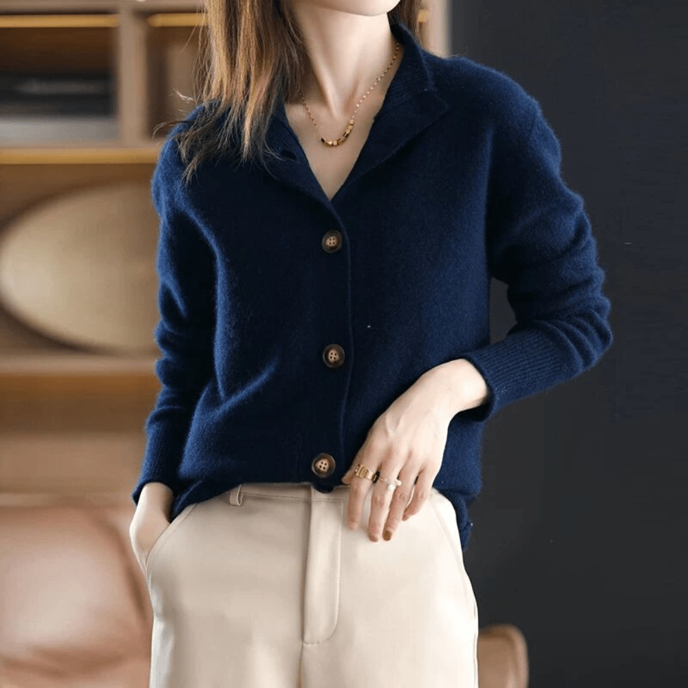 Emmeline | Women's Long Sleeve Cropped Cardigan