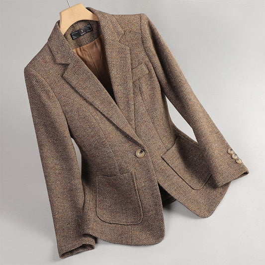 Abrienne wool blend blazer