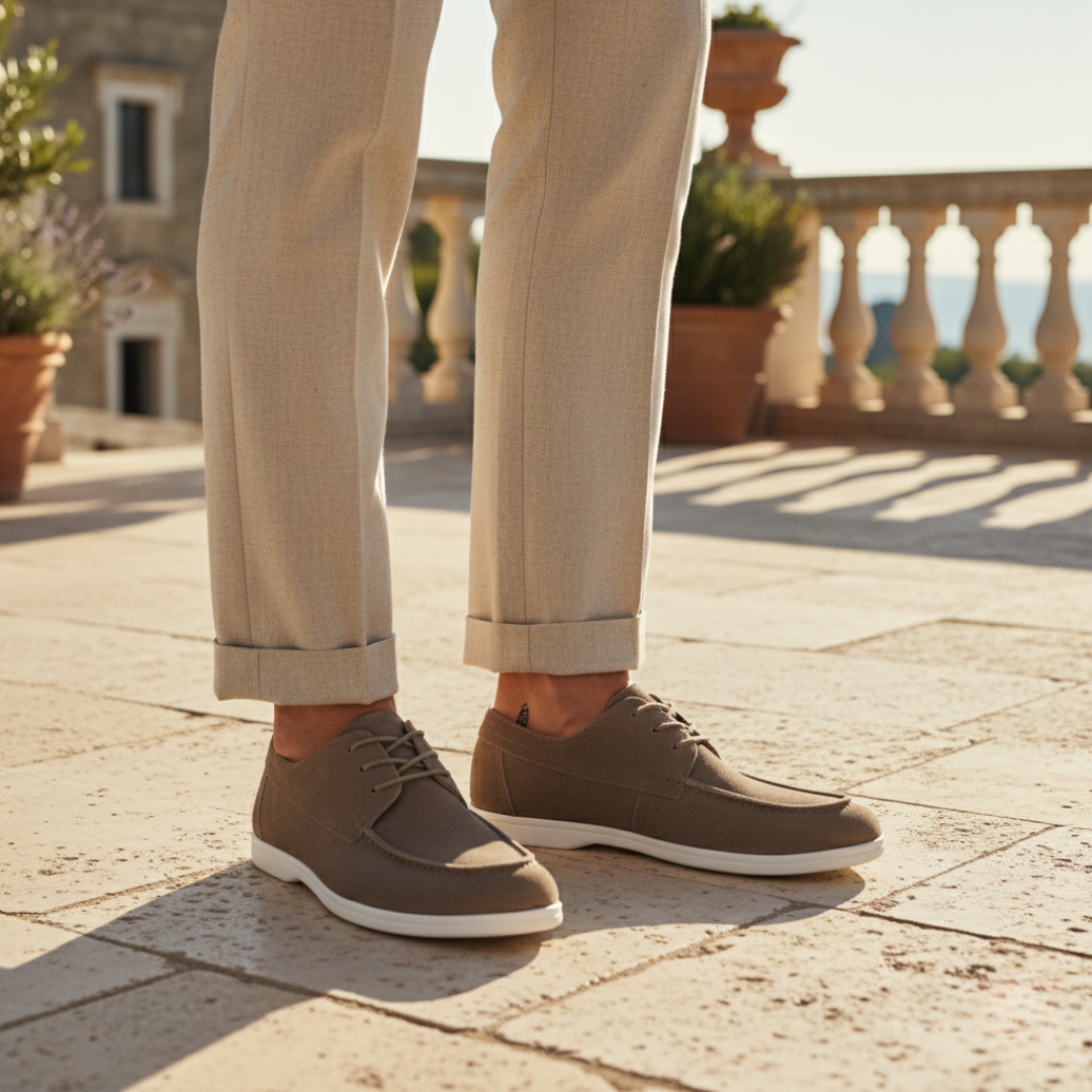 Zapatos de ante con cordones de primera calidad