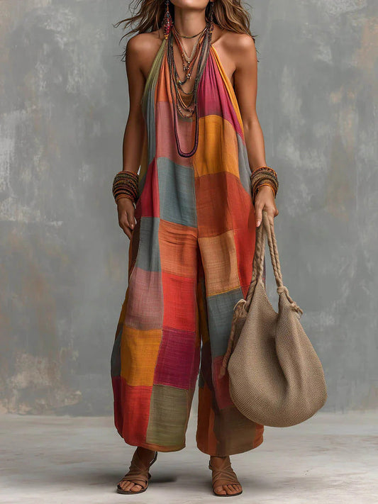 Boho Patchwork Jumpsuit™ – Freedom and comfort with unique artistic style.