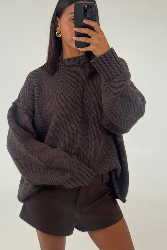Jersey de Punto Nikova – Chocolate