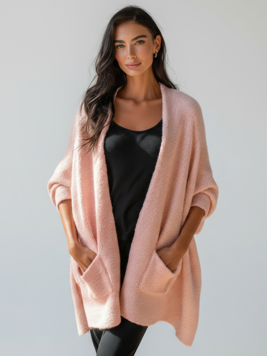 Oversized plush wrap shawl