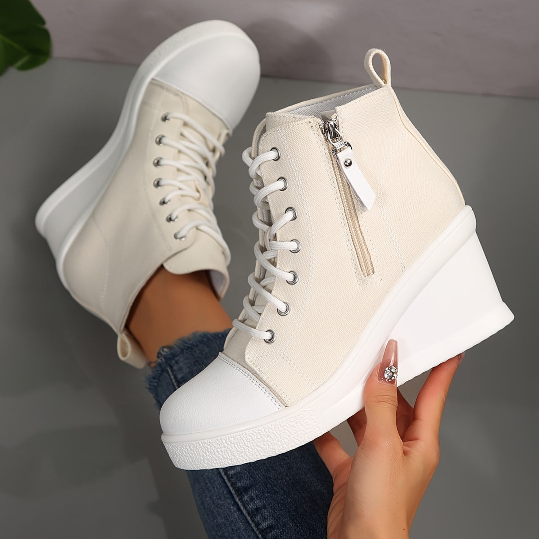 Zapatilla Rowan de lona con cuña