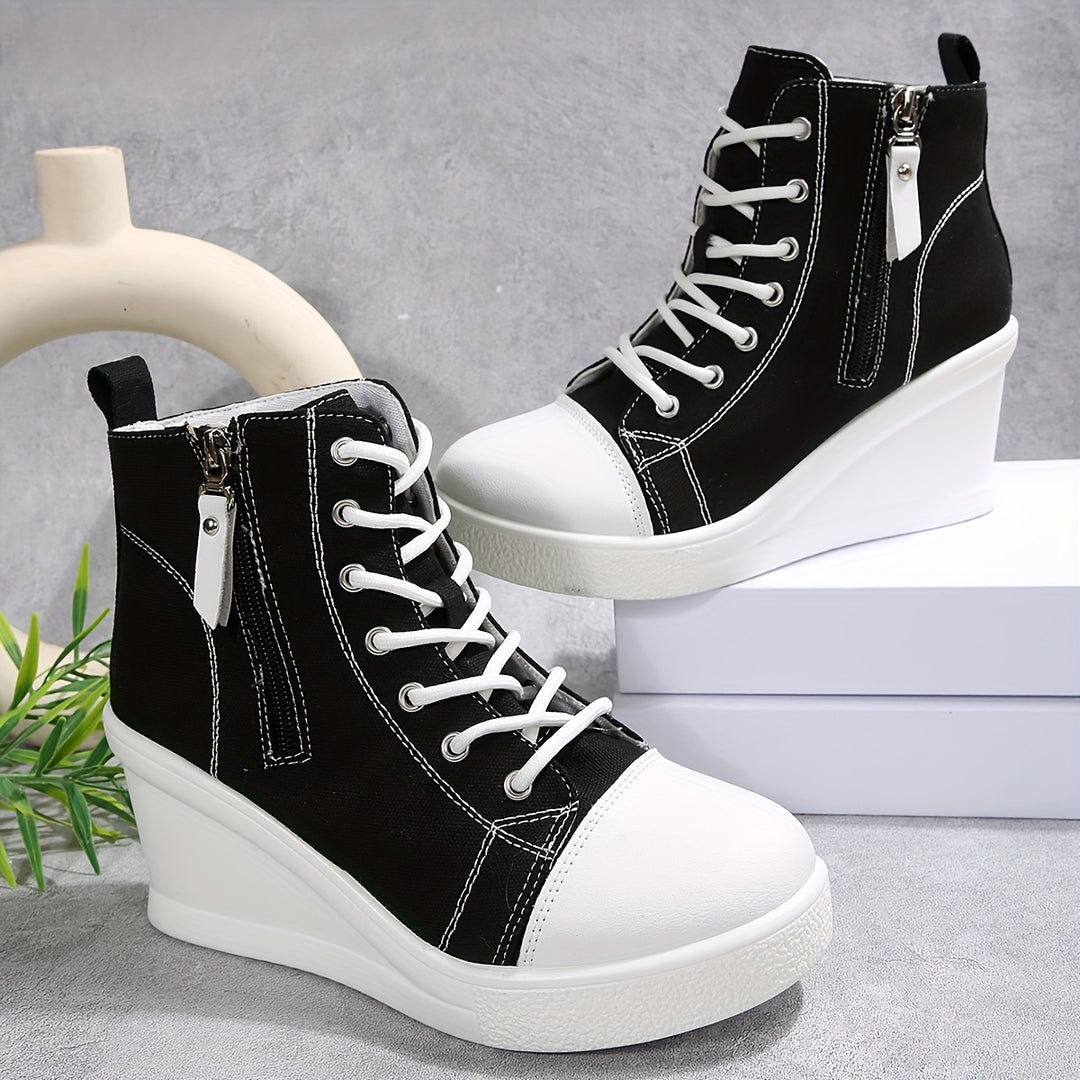 Zapatilla Rowan de lona con cuña