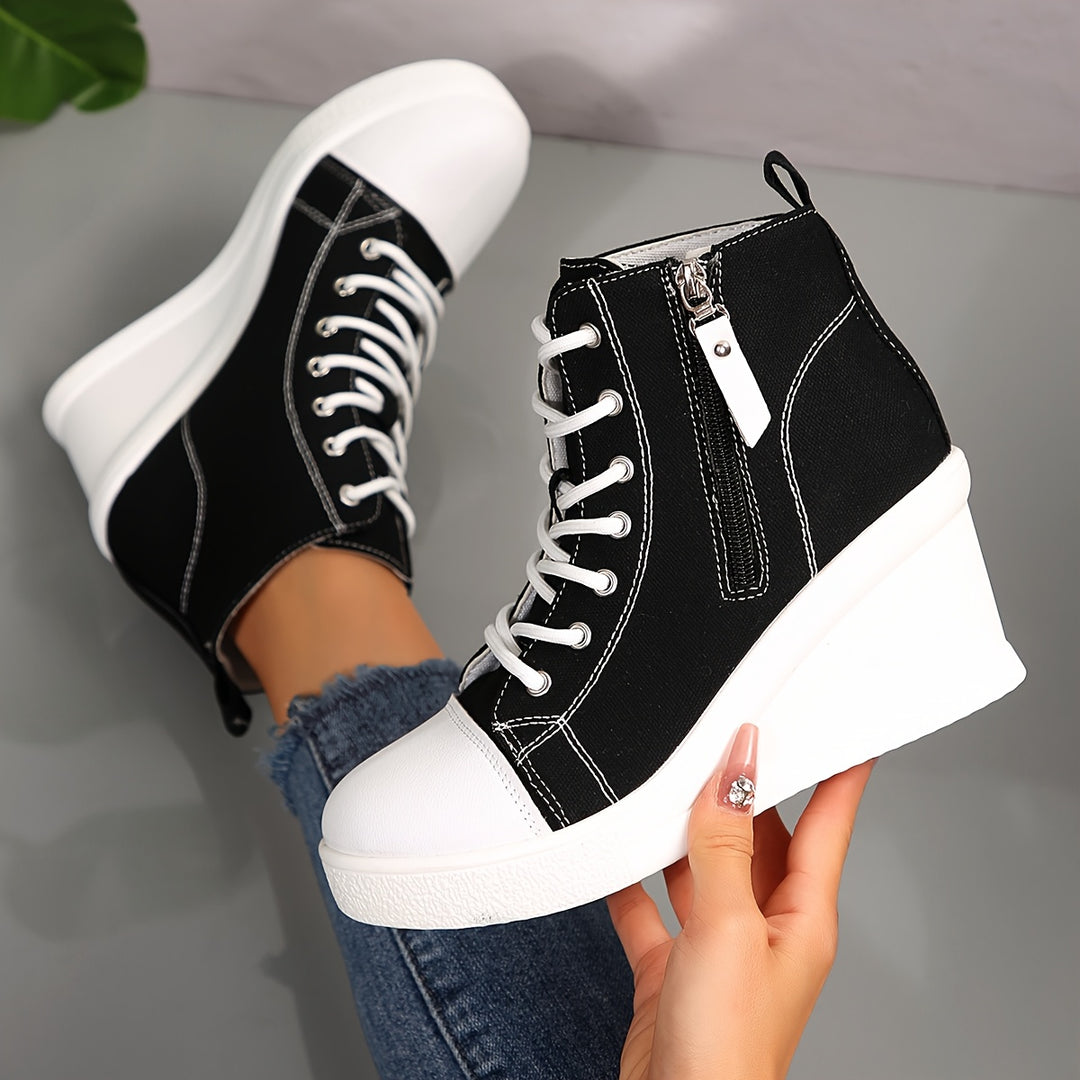 Zapatilla Rowan de lona con cuña