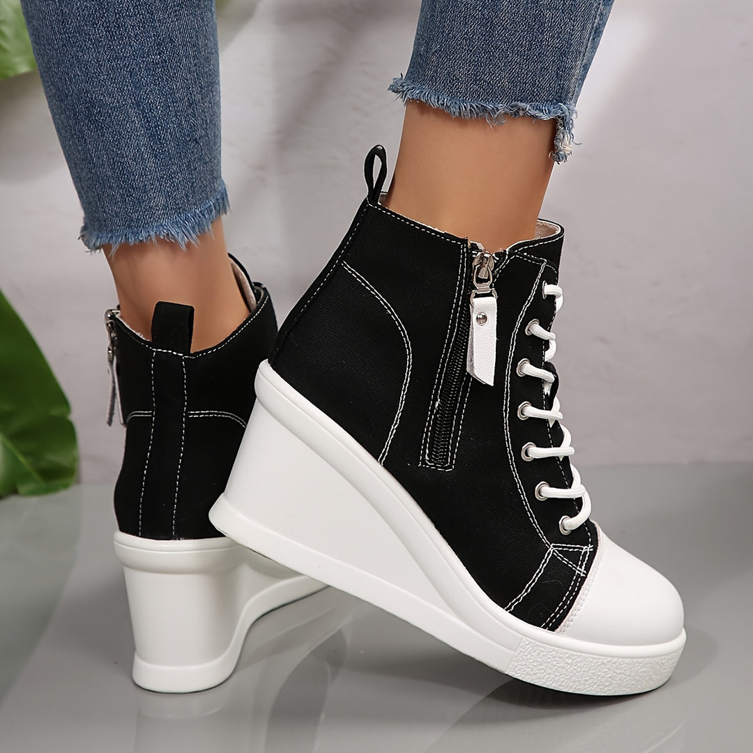 Zapatilla Rowan de lona con cuña