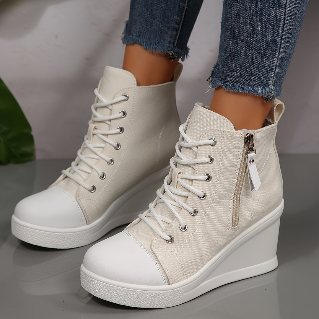 Zapatilla Rowan de lona con cuña