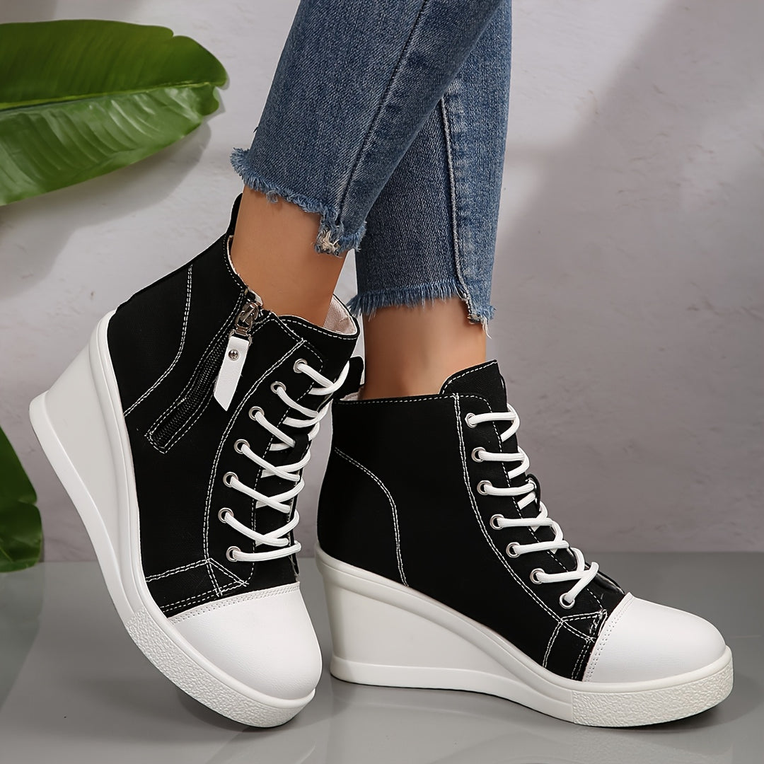Zapatilla Rowan de lona con cuña