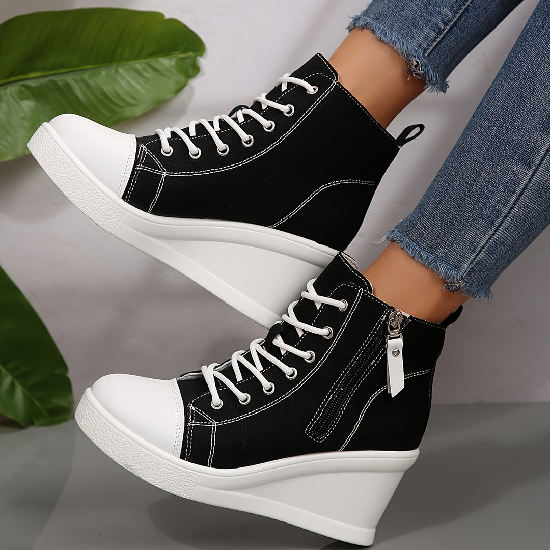 Zapatilla Rowan de lona con cuña