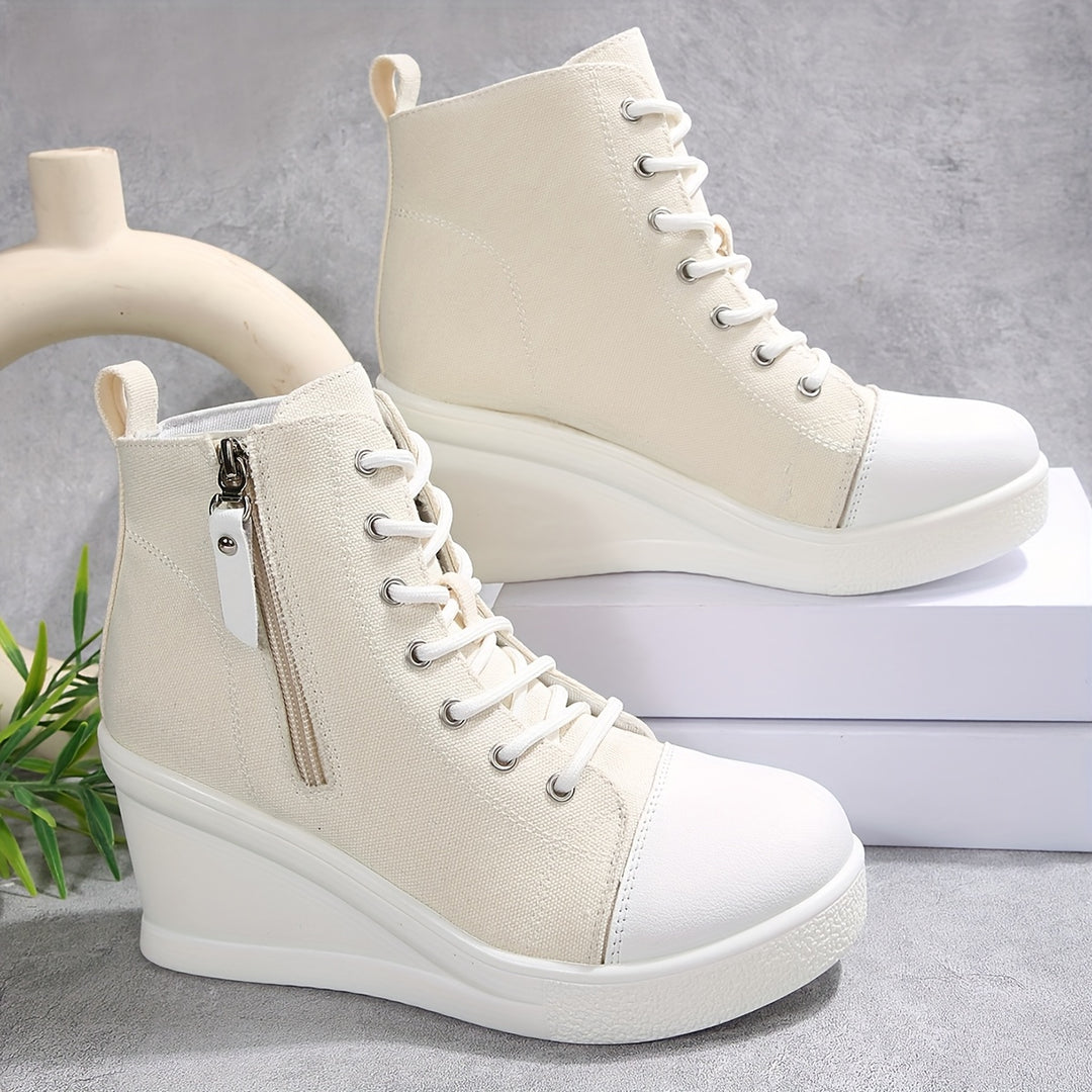 Zapatilla Rowan de lona con cuña