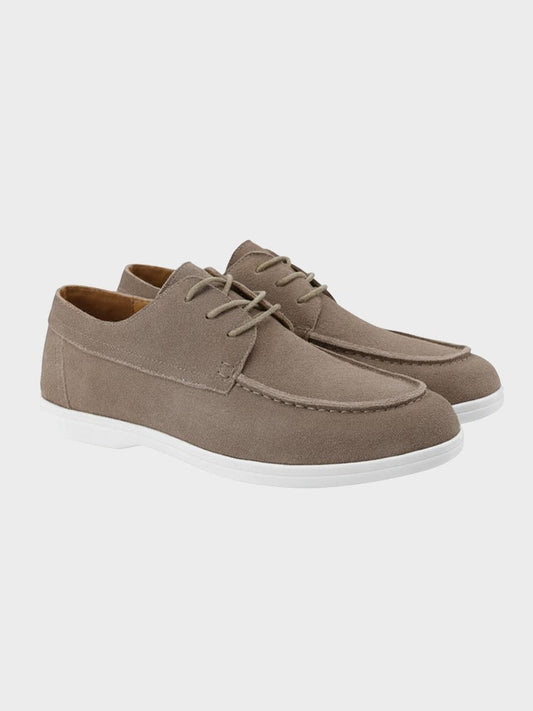 Premium lace-up suede shoes