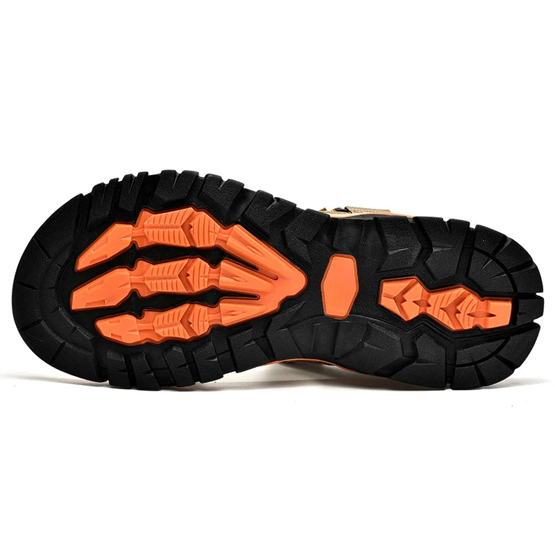 Sandalias de piel auténtica Zodio