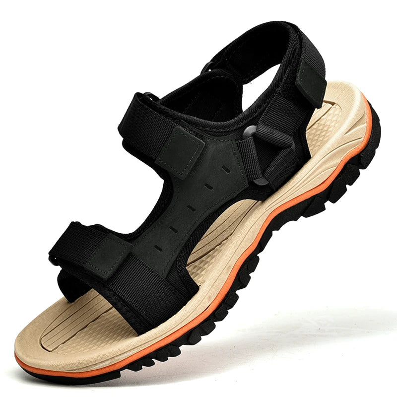 Sandalias de piel auténtica Zodio