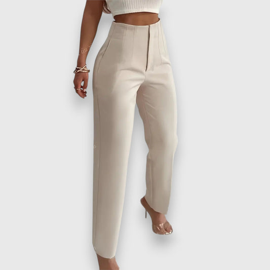High-waisted trousers