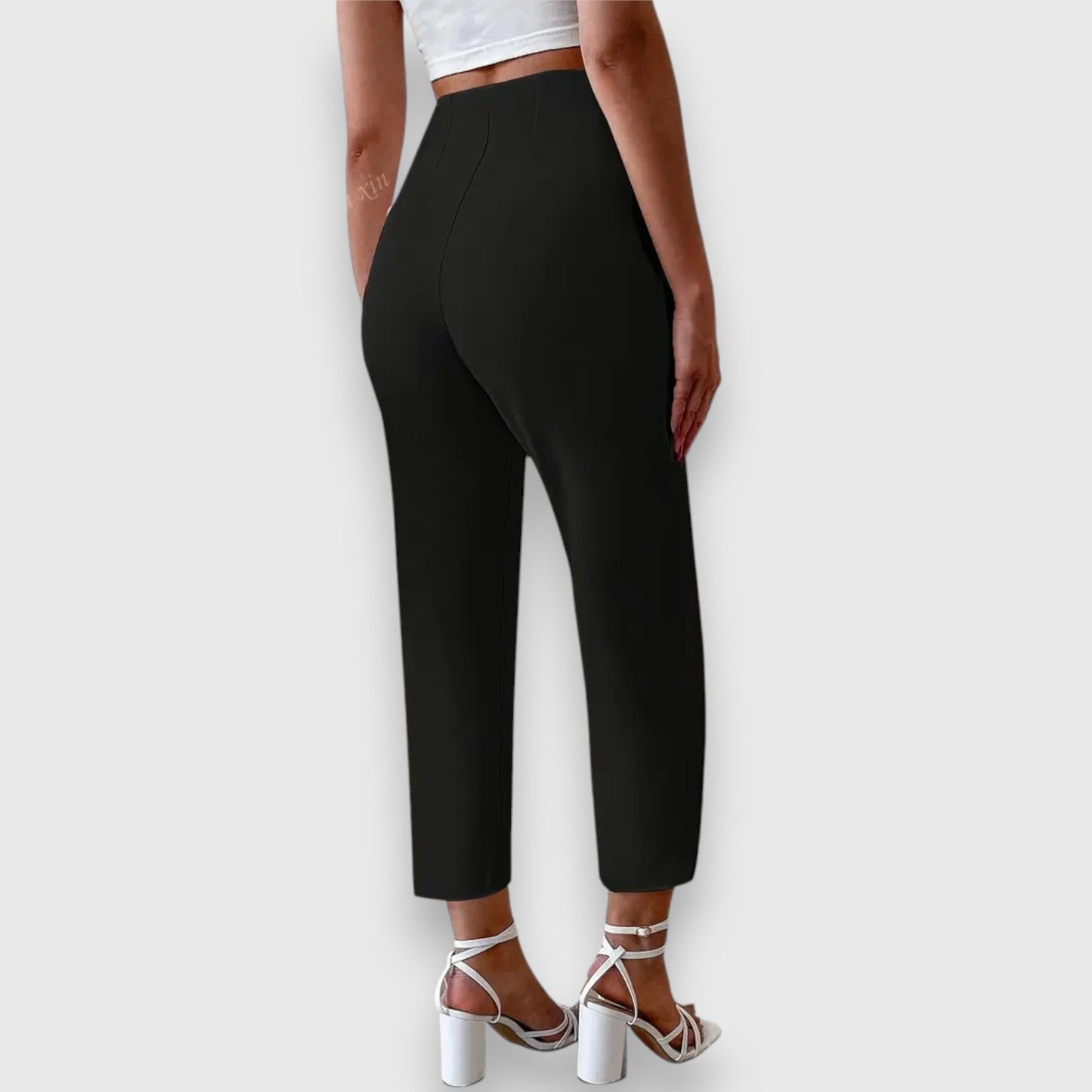 Pantalones de tiro alto